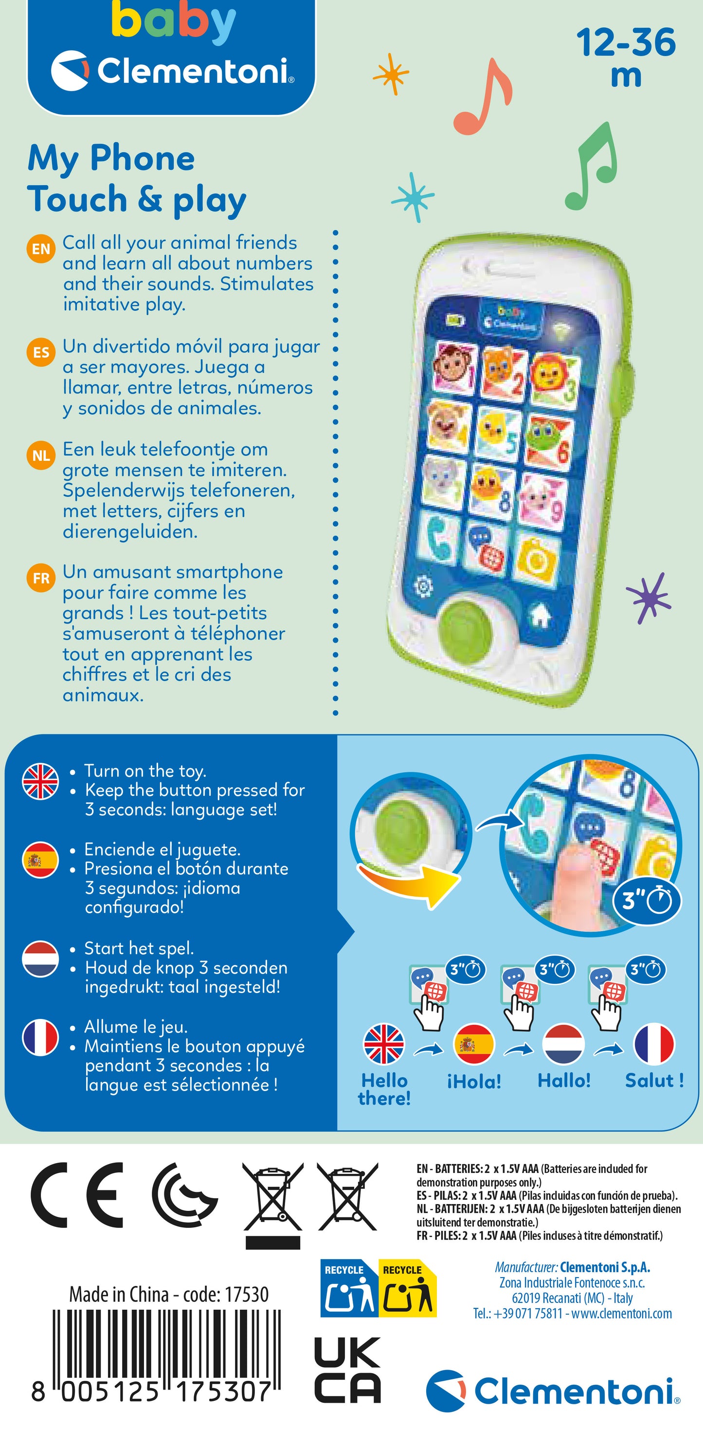 Clementoni My Phone Touch & play