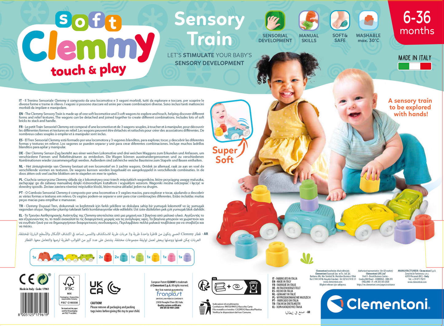 Clementoni Soft Clemmy - Sensory Train
