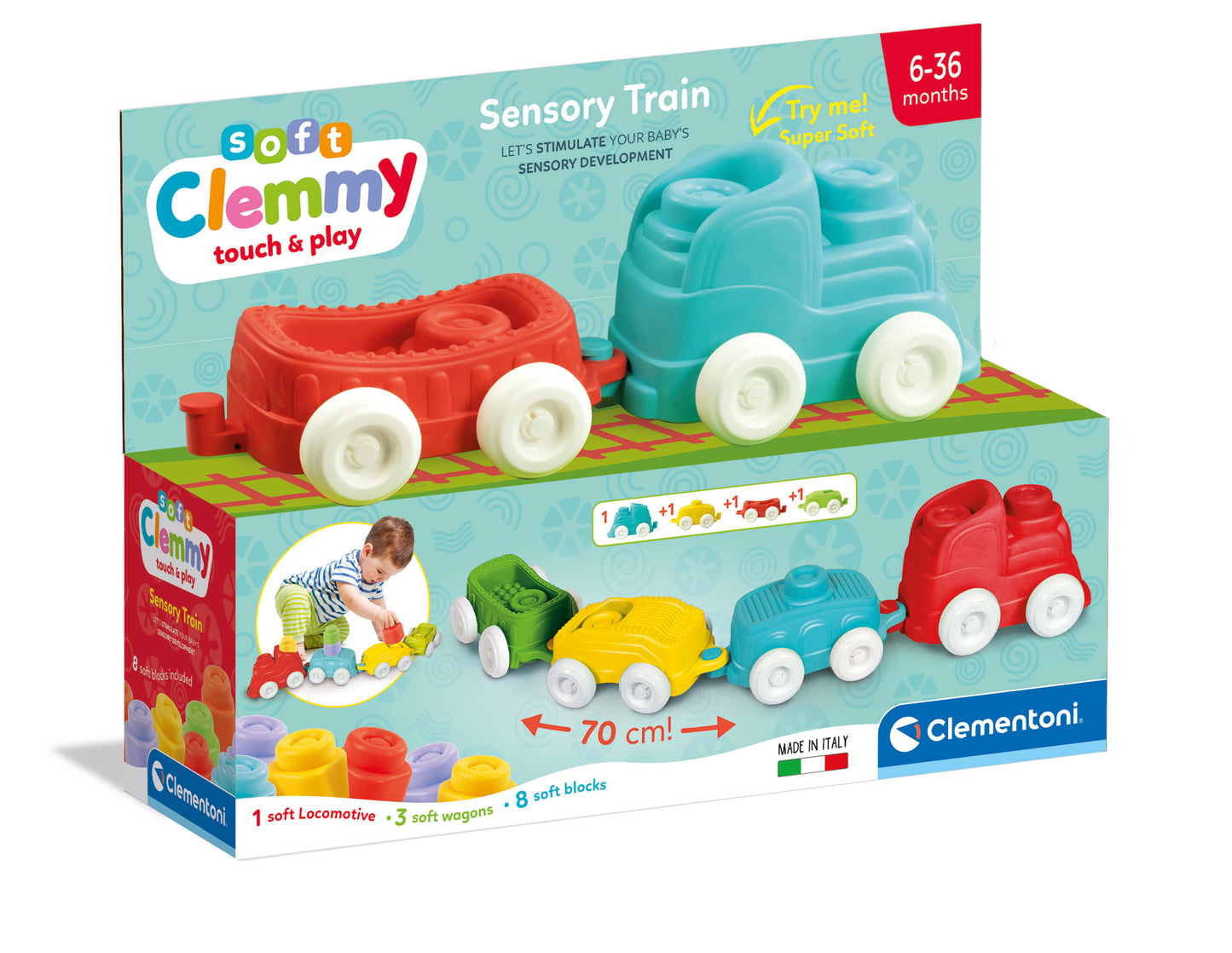 Clementoni Soft Clemmy - Sensory Train