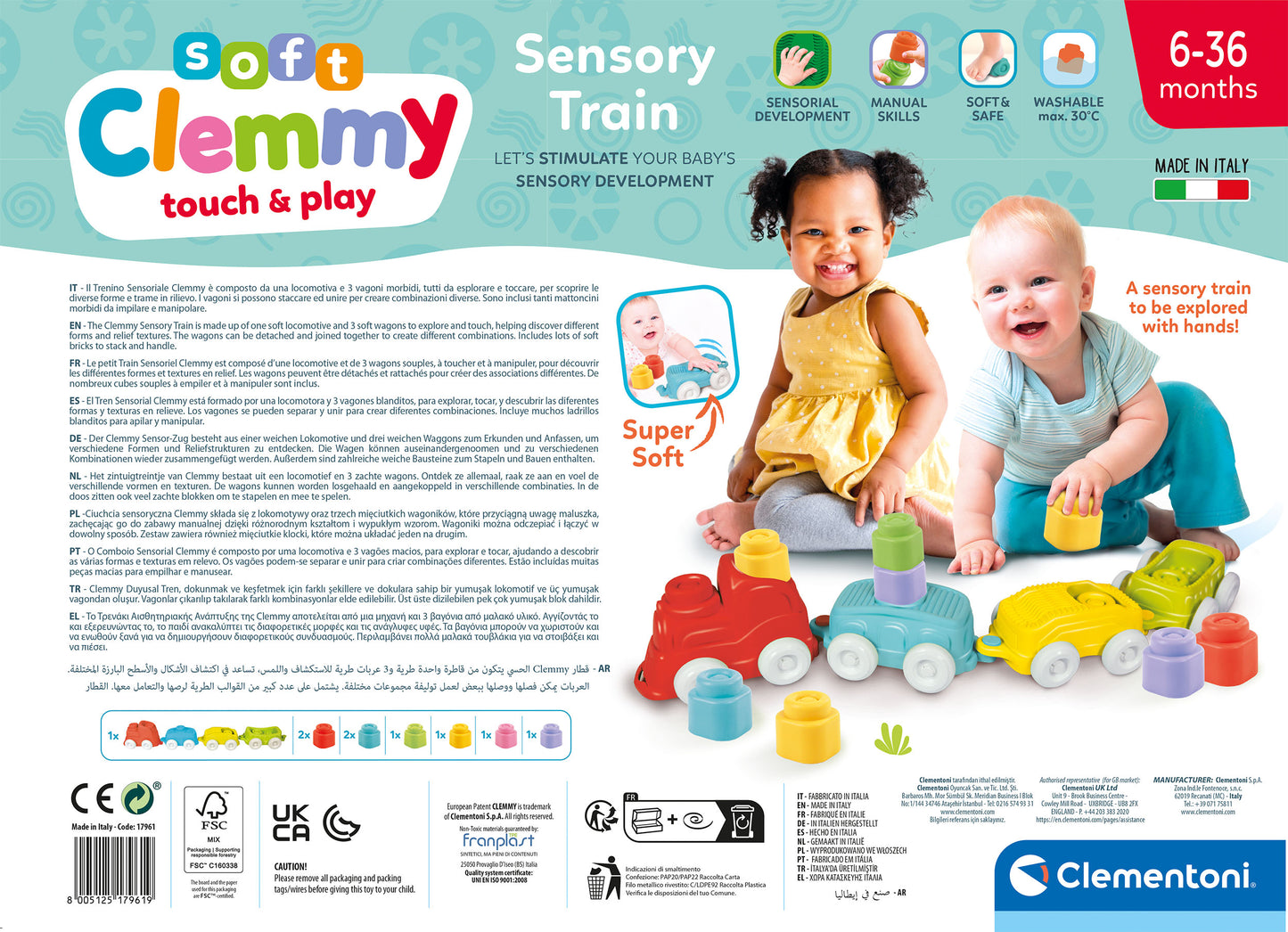 Clementoni Soft Clemmy - Sensory Train