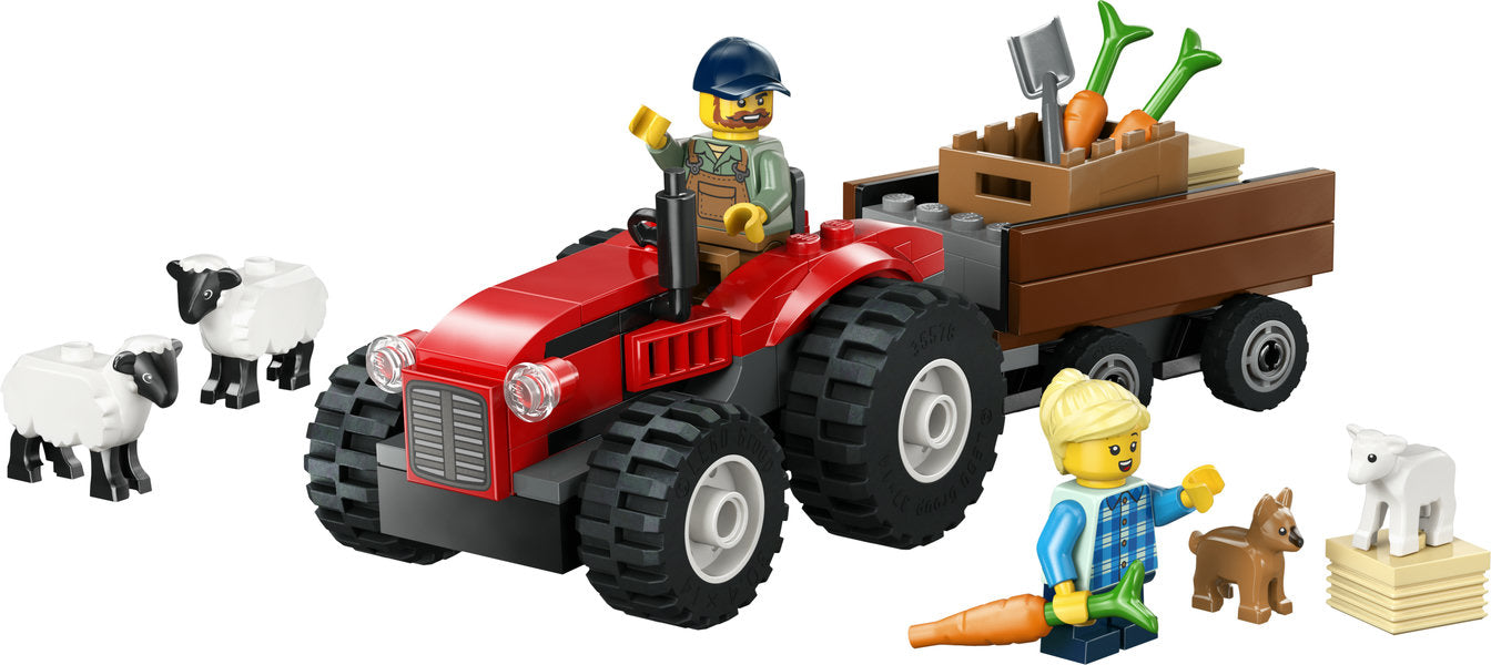 LEGO 60461 Red Farm Tractor with Trailer & Sheep