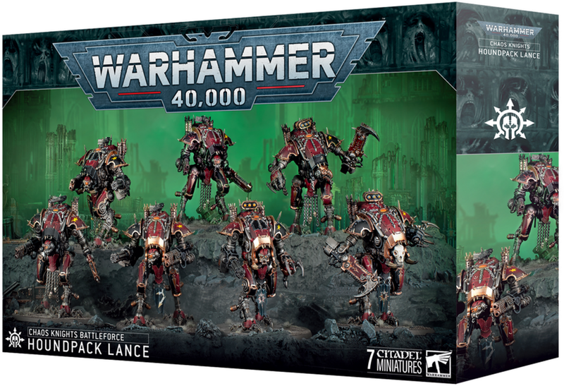 WH40k Warhammer 40000 CHAOS KNIGHTS: HOUNDPACK LANCE 43-104