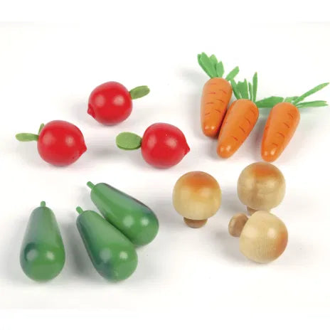 Wooden Winter Vegetables Set