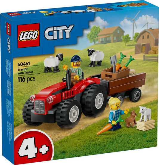 LEGO 60461 Red Farm Tractor with Trailer & Sheep