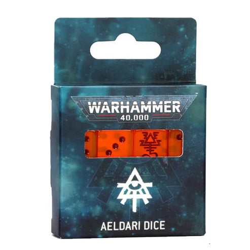 WH40k Warhammer 40000 46-75 Dice: Aeldari - Orange