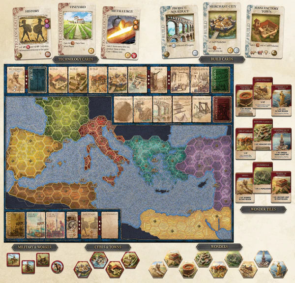 Mosaic - A Story of Civilization Boardgame