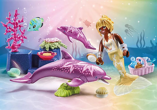 PLAYMOBIL 71501 Princess Magic: Mermaid with Dolphins