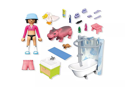 PLAYMOBIL 71950 Animal Bathtime