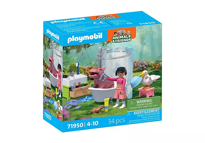 PLAYMOBIL 71950 Animal Bathtime