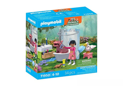 PLAYMOBIL 71950 Animal Bathtime