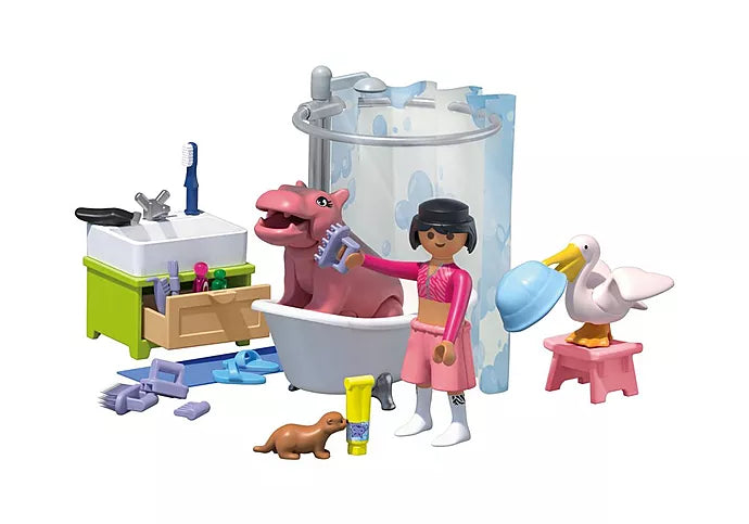 PLAYMOBIL 71950 Animal Bathtime