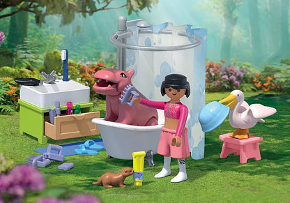 PLAYMOBIL 71950 Animal Bathtime
