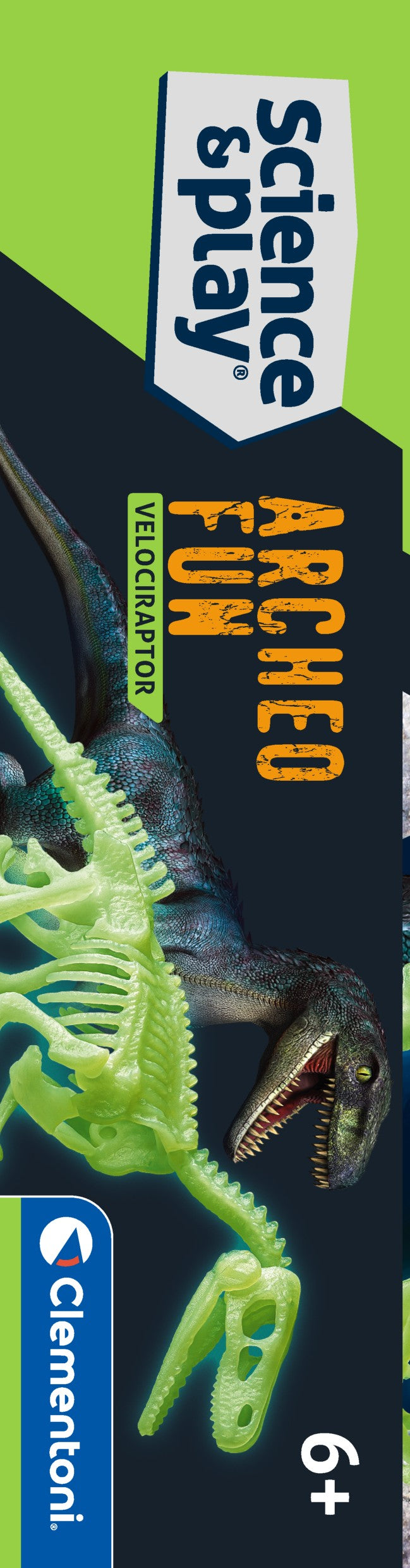 Clementoni Archeo Fun - Velocaraptor Glow in The Dark
