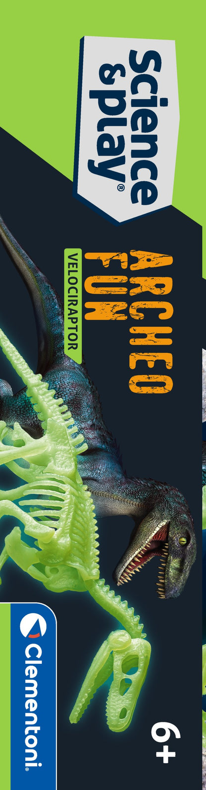 Clementoni Archeo Fun - Velocaraptor Glow in The Dark