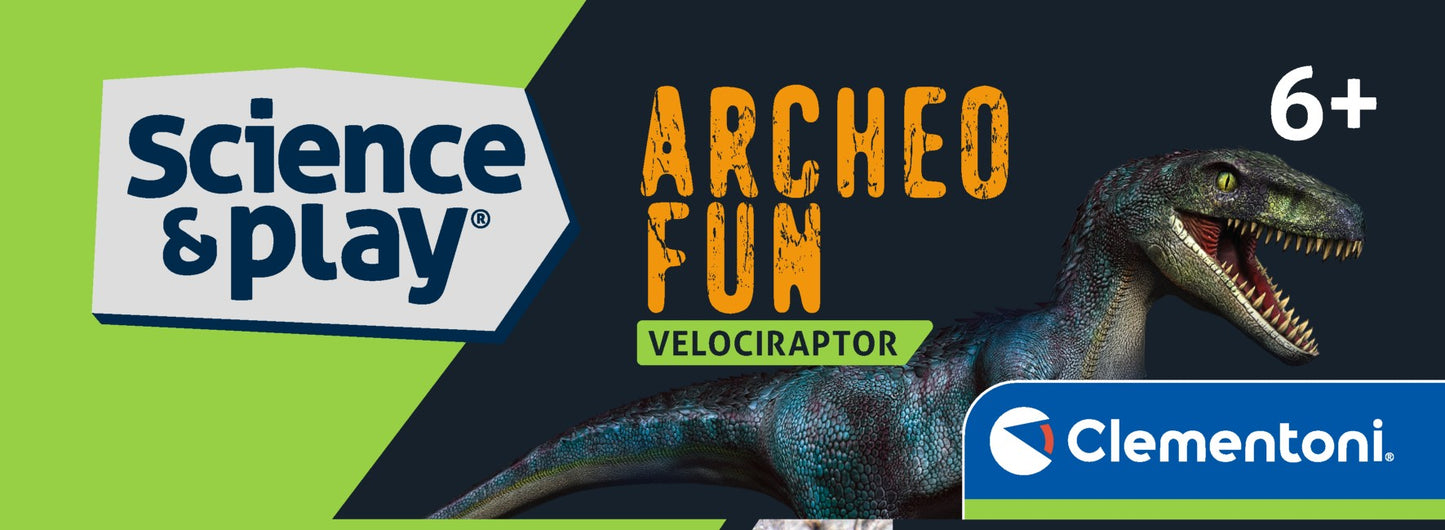 Clementoni Archeo Fun - Velocaraptor Glow in The Dark