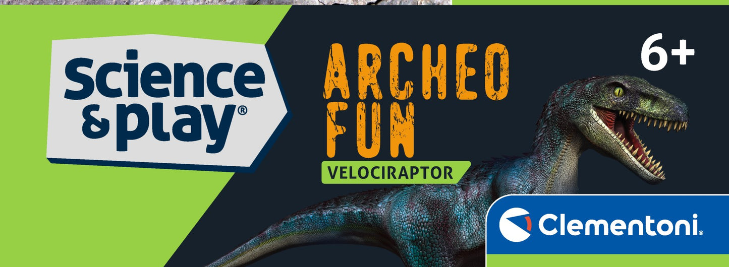 Clementoni Archeo Fun - Velocaraptor Glow in The Dark