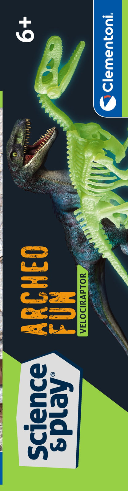 Clementoni Archeo Fun - Velocaraptor Glow in The Dark