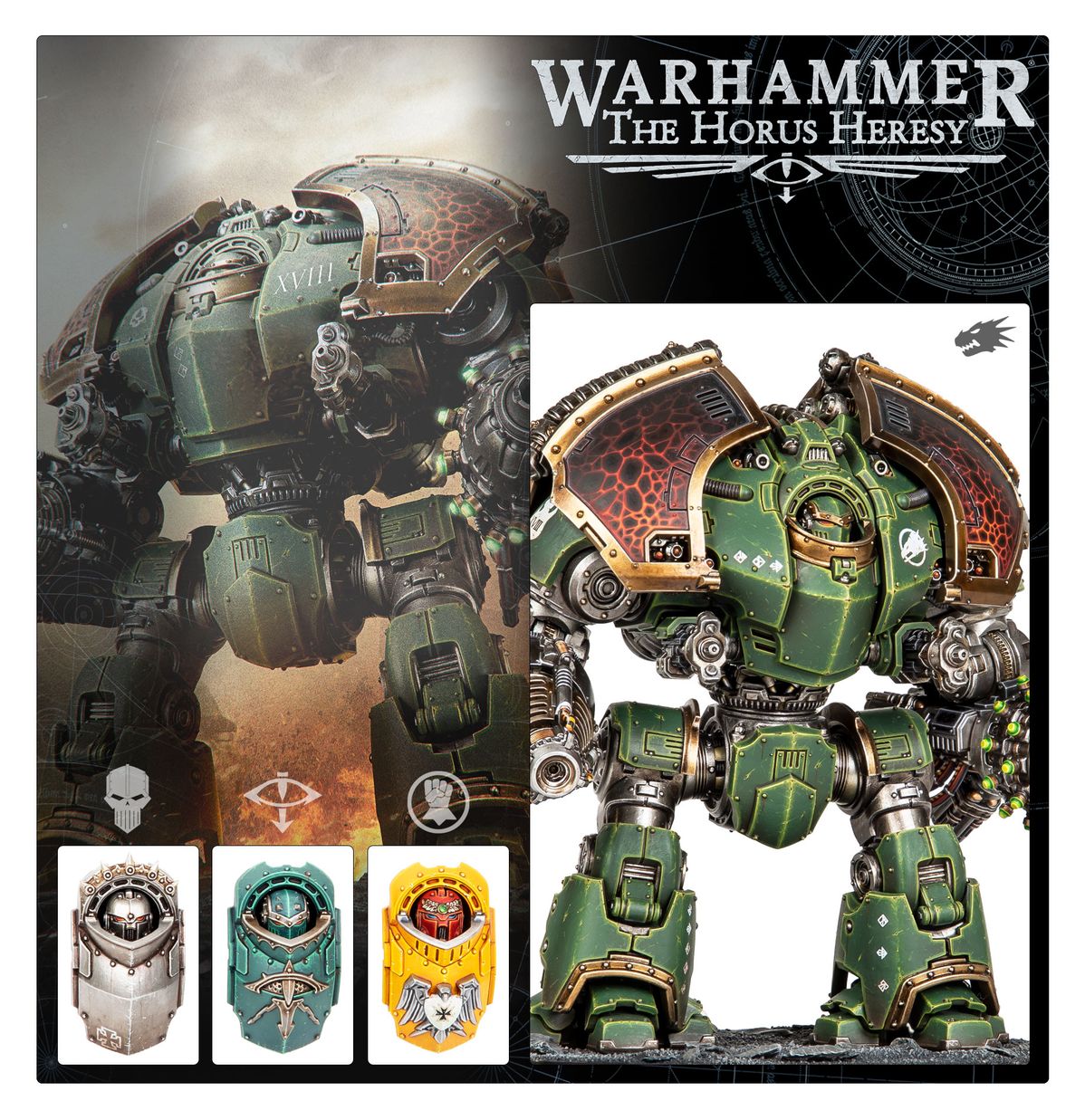 Warhammer HH 3.0 HORUS HERESY L/A: 31-133 Saturnine Dreadnought