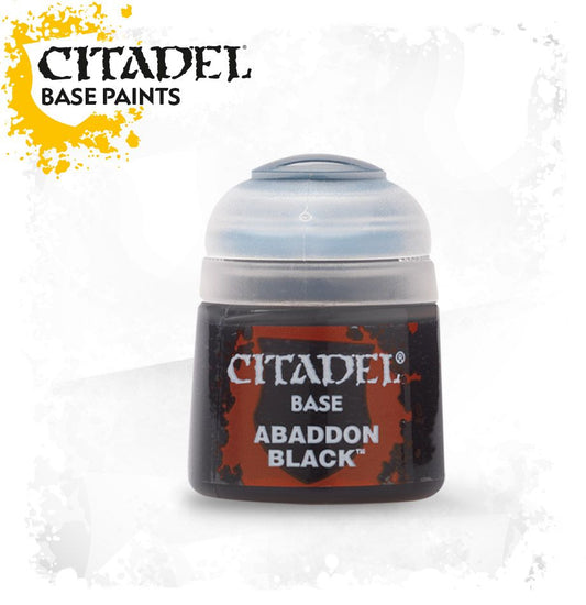 21-25 Base Paint: Abaddon Black 12ml