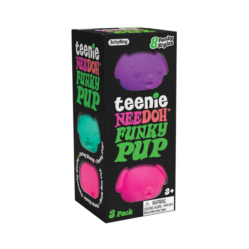 Needoh Teenie Funky Pups - 3 pack