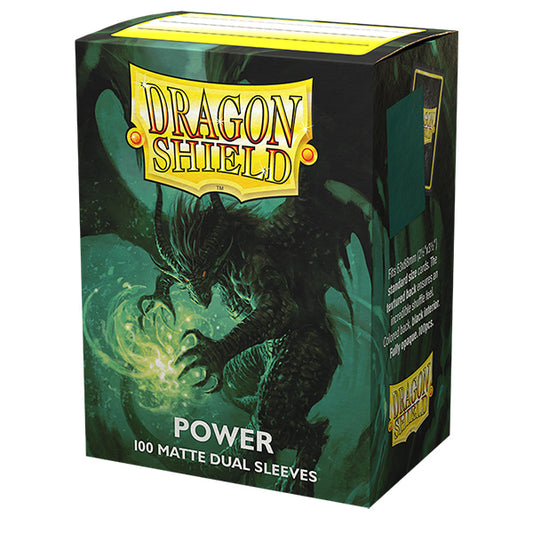 Dragon Shield Matte Dual 100  Sleeves Power Green