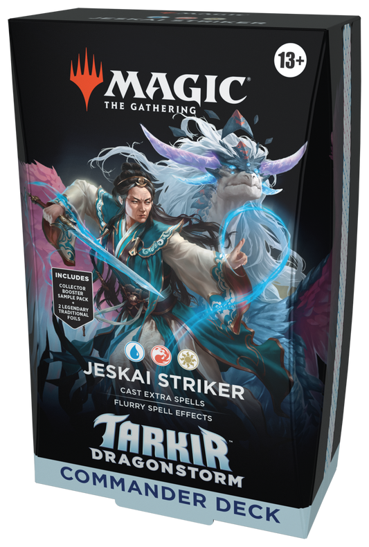 MTG Commander Deck: TDM Tarkir Dragonstorm Jeskai Striker (White-Blue-Red)