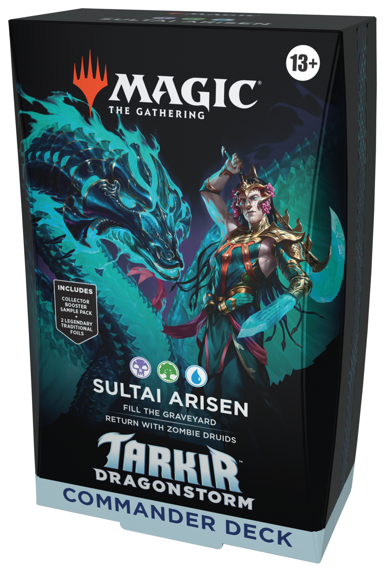 MTG Commander Deck: TDM Tarkir Dragonstorm Sultai Arisen (Black-Green-Blue)