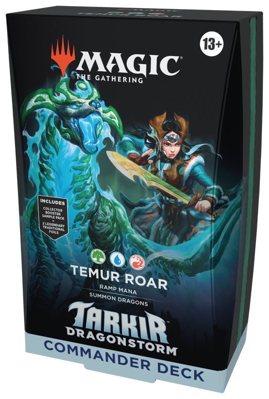 MTG Commander Deck: TDM Tarkir Dragonstorm Temur Roar (Green-Blue-Red)