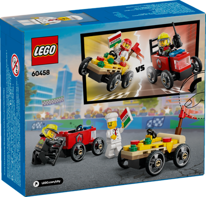 LEGO 60458 Pizza vs. Fire Truck Race Car Pack
