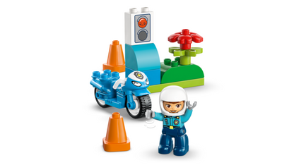 LEGO 10471  Blue Police Motorcycle V29
