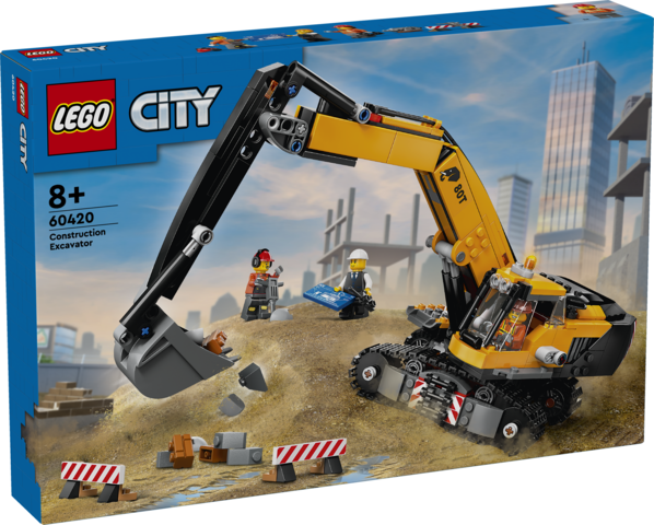 LEGO 60420 City Yellow Excavator