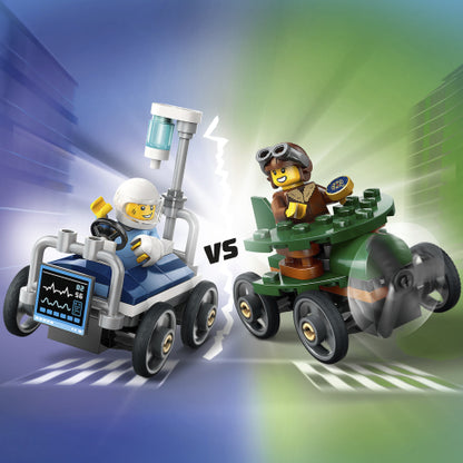 LEGO 60459 Airplane vs. Hospital Bed Race Car Pack
