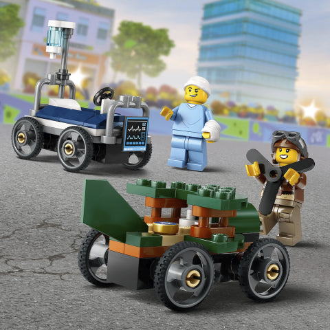 LEGO 60459 Airplane vs. Hospital Bed Race Car Pack