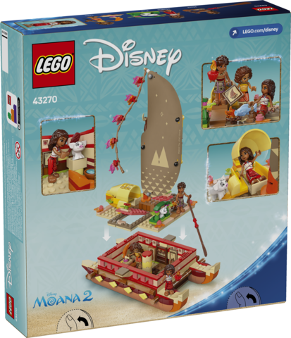 LEGO 43270 Disney Moana's Adventure Canoe
