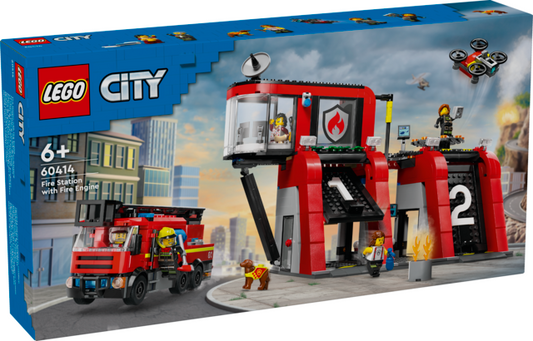LEGO 60414 Fire Station with Fire Truck