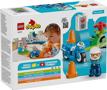 LEGO 10471  Blue Police Motorcycle V29