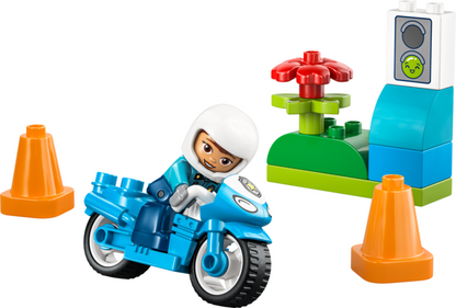LEGO 10471  Blue Police Motorcycle V29