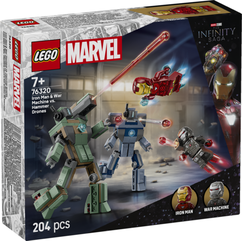LEGO 76320  Iron Man & War Machine vs. Hammer Dron