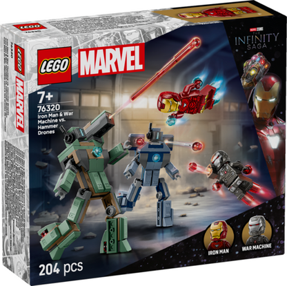 LEGO 76320  Iron Man & War Machine vs. Hammer Dron