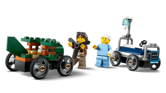 LEGO 60459 Airplane vs. Hospital Bed Race Car Pack