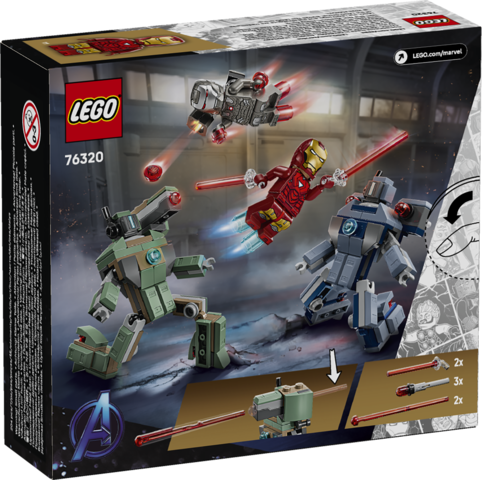 LEGO 76320  Iron Man & War Machine vs. Hammer Dron