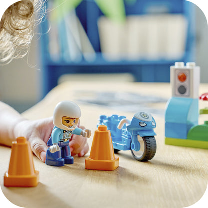 LEGO 10471  Blue Police Motorcycle V29
